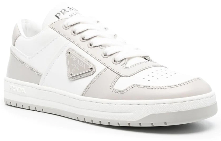 (W) Prada Low-Top Lace-Up Fashion Sneakers 'White Grey' 圖 3