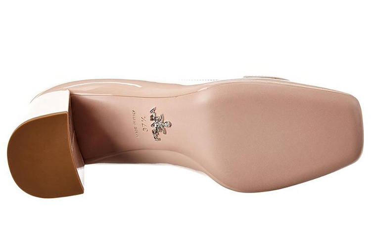 (W) Prada Low-Top Slip-On Chunky Heel 'Pink Patent Leather' 圖 4