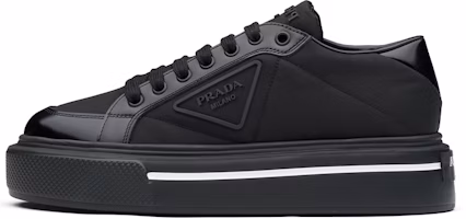 (Women) Prada Macro Re-nylon And Brushed Leather Sneakers 'Black' 1E661M_3LF5_F0632_F_045 (Women) Prada Macro Re-nylon And Brushed Leather Sneakers 'Black' 1E661M_3LF5_F0632_F_045