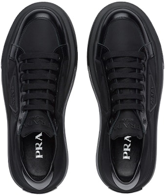 (Women) Prada Macro Re-nylon And Brushed Leather Sneakers 'Black' 1E661M_3LF5_F0632_F_045 Shop (Women) Prada Macro Re-nylon And Brushed Leather Sneakers 'Black' 1E661M_3LF5_F0632_F_045