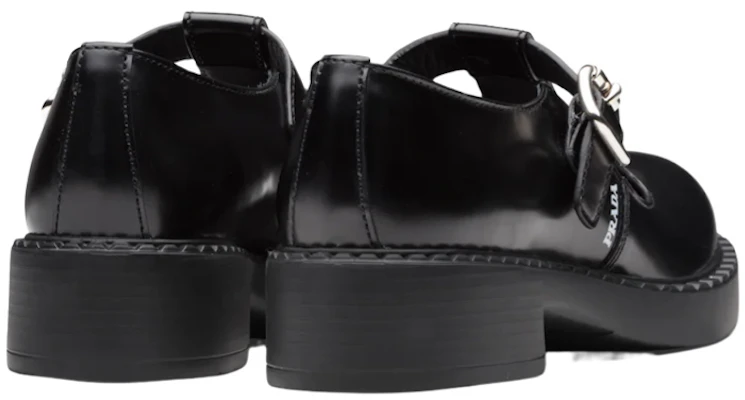 PRADA 普拉達 亮面皮革T字繫帶平底樂福鞋 女款 黑色 Purchase PRADA 普拉達 亮面皮革T字繫帶平底樂福鞋 女款 黑色