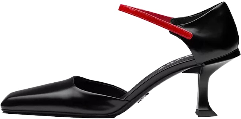 (Women) Prada Mary Jane Pumps 'Black Red' 1I482M_3ALJ_F0N98_F_065 Buy (Women) Prada Mary Jane Pumps 'Black Red' 1I482M_3ALJ_F0N98_F_065
