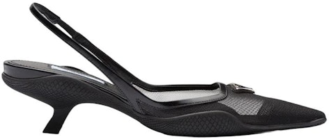 (W) 普拉达黑色网面露跟高跟时尚拖鞋 1I828M_099_F0002_F_045 Order (W) 普拉达黑色网面露跟高跟时尚拖鞋 1I828M_099_F0002_F_045