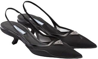 (W) 普拉达黑色网面露跟高跟时尚拖鞋 1I828M_099_F0002_F_045 Lookbook (W) 普拉达黑色网面露跟高跟时尚拖鞋 1I828M_099_F0002_F_045