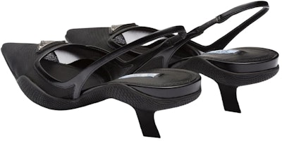 (W) 普拉达黑色网面露跟高跟时尚拖鞋 1I828M_099_F0002_F_045 Purchase (W) 普拉达黑色网面露跟高跟时尚拖鞋 1I828M_099_F0002_F_045