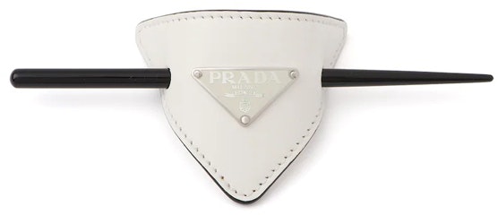 women-prada-metal-triangle-logo-enamel-leather-hairpin-white-hair-clip-1-if-004-8-nq-f0009