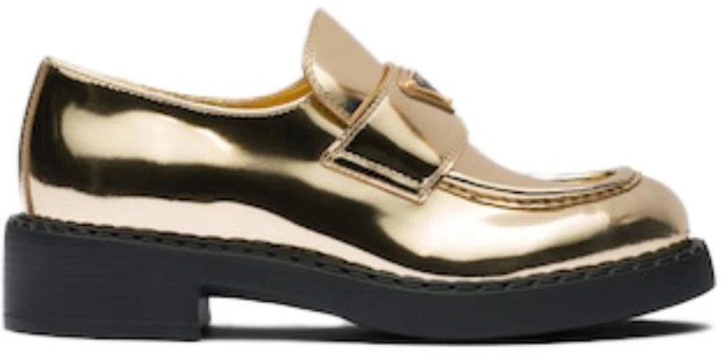 (W) Mocasines Prada Metálicos de 50mm Oro Platino de Cuero 1D246M_3AU1_F0522_F_B050 Order (W) Mocasines Prada Metálicos de 50mm Oro Platino de Cuero 1D246M_3AU1_F0522_F_B050