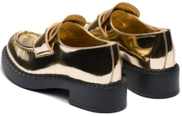 (W) 프라다 메탈릭 플래티넘 골드 가죽 로퍼 (50mm) 1D246M_3AU1_F0522_F_B050 Purchase (W) 프라다 메탈릭 플래티넘 골드 가죽 로퍼 (50mm) 1D246M_3AU1_F0522_F_B050