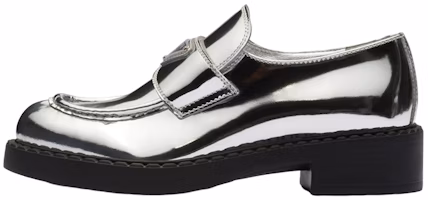 (Women) Prada Metallic 50mm Loafers Silver Leather 1D246M_3AU1_F0118_F_B050 (Women) Prada Metallic 50mm Loafers Silver Leather 1D246M_3AU1_F0118_F_B050
