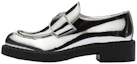 Buy (W) 프라다 메탈릭 50mm 로퍼 실버 가죽 (Prada Metallic 50mm Loafer Silver Leather) 1D246M_3AU1_F0118_F_B050
