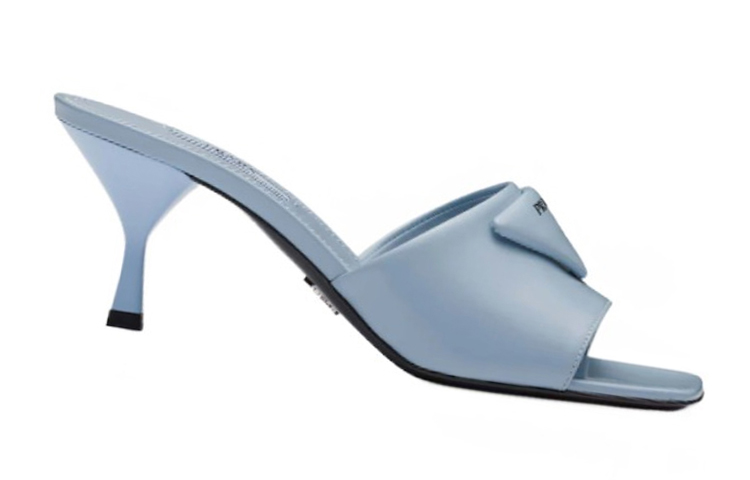 (W) Prada Mid-Heel Slide 'Blue Patent Leather' 圖 2