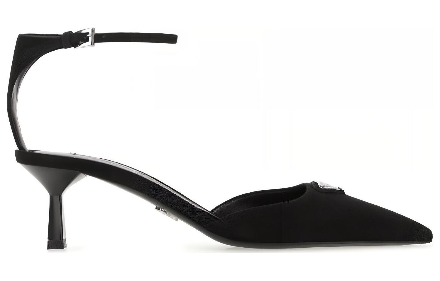 (W) Prada Mid-Heel Suede 'Black' 圖 2