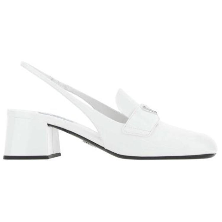 (W) Prada Mid-Low Heel Leather Sneakers 'White' 圖 2