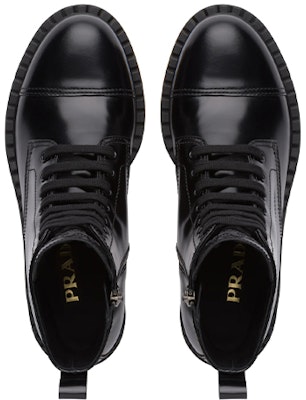 (Women) Prada Mid-Top Lace-Up Boots 'Black Patent Leather' 1T360M_ULS_F0002_F_B050 Shop (Women) Prada Mid-Top Lace-Up Boots 'Black Patent Leather' 1T360M_ULS_F0002_F_B050