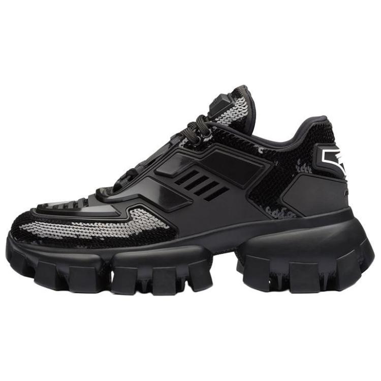 (W) Prada Mid-Top Sneaker 'Black'