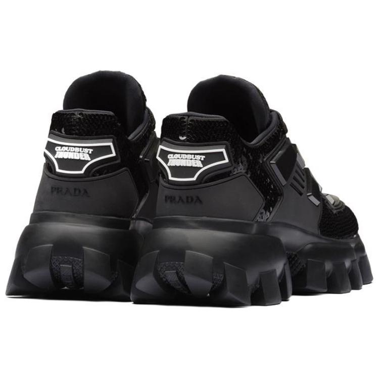 (W) Prada Mid-Top Sneaker 'Black' 圖 4