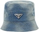 Order (Women) PRADA Minimalist Casual Fashion Bucket Hat Women’s Blue 1HC13712K1F0V3N