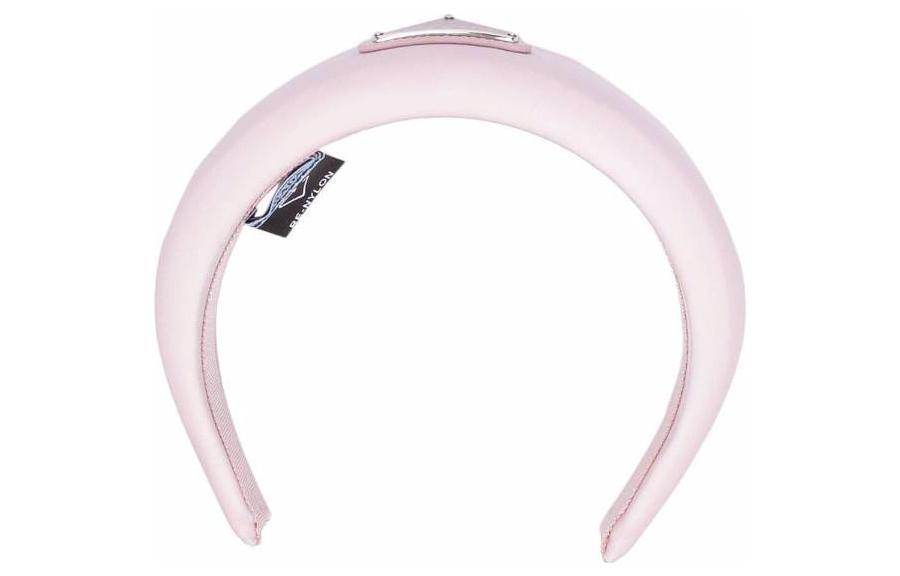 Order (W) 프라다 미니멀 편안한 여성용 핑크 나일론 헤어밴드. 1IH0162DMIF0E18