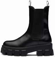 (Women) Prada Monolith 55mm Ankle Boot Black Brushed Leather 1U749M_B4L_F0002_F_B055 (Women) Prada Monolith 55mm Ankle Boot Black Brushed Leather 1U749M_B4L_F0002_F_B055