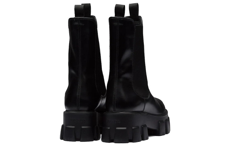 Lookbook (W) Botines Prada Monolith 55mm de Cuero Negro Cepillado 1U749M_B4L_F0002_F_B055