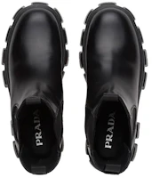 Shop (W) Botines Prada Monolith 55mm de Cuero Negro Cepillado 1U749M_B4L_F0002_F_B055