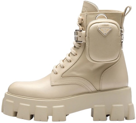 (W) Botas Prada Monolith 55mm con Bolsillo Beige Desierto de Cuero. 1T255M_3LJS_F0F24_F_B055 Buy (W) Botas Prada Monolith 55mm con Bolsillo Beige Desierto de Cuero. 1T255M_3LJS_F0F24_F_B055
