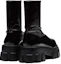 Shop (W) Prada Monolith ''Bottes Mi-Mollet en Cuir Verni Noir'' 1U668M_3LBK_F0002_F_055