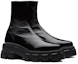 Lookbook (W) Prada Monolith 'Boot Kulit Hitam Berkilat Tengah Betis' 1U668M_3LBK_F0002_F_055