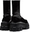 Purchase (W) Prada Monolith 'Boot Kulit Hitam Berkilat Tengah Betis' 1U668M_3LBK_F0002_F_055