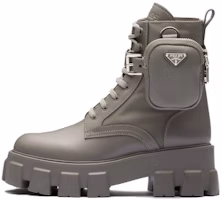 (Women) Prada Monolith 'Grey Leather Lace-Up Ankle Boots' 1T255M_3LJS_F0K44_F_B055 (Women) Prada Monolith 'Grey Leather Lace-Up Ankle Boots' 1T255M_3LJS_F0K44_F_B055