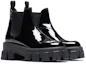 Lookbook (W) Prada Monolith Stivaletto Chelsea Nero in Pelle Verniciata Platform. 1T725L_069_F0002_F_A055