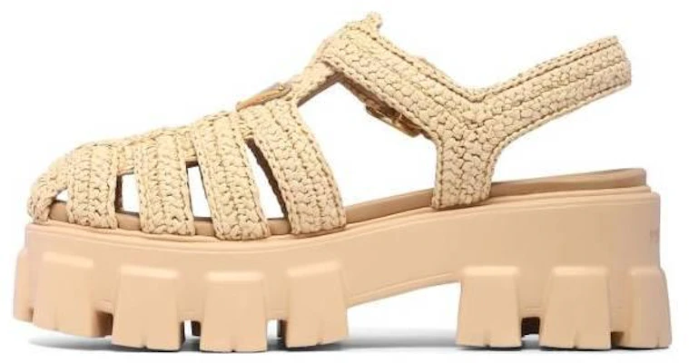 (W) Prada Monolith 'Sandalia Tejida con Hebilla - Marrón Claro' 1X138N_70N_F0018_F_055 Buy (W) Prada Monolith 'Sandalia Tejida con Hebilla - Marrón Claro' 1X138N_70N_F0018_F_055