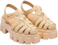 Shop (W) Prada Monolith 'Sandalia Tejida con Hebilla - Marrón Claro' 1X138N_70N_F0018_F_055