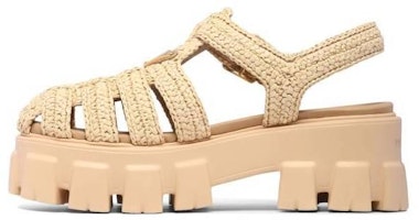 (Women) Prada Monolith 'Woven Buckle Sandal - Light Brown' 1X138N_70N_F0018_F_055 (Women) Prada Monolith 'Woven Buckle Sandal - Light Brown' 1X138N_70N_F0018_F_055