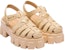 (W) Prada Monolith 'Sandal Tenunan Berkepala - Coklat Terang' 1X138N_70N_F0018_F_055
