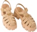 Sizing (W) Prada Monolith 'Sandal Tenunan Berkepala - Coklat Terang' 1X138N_70N_F0018_F_055