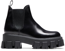 (W) Prada Monolith Hitam 'Leather Chelsea Boot Mengkilap' 1T725L_B4L_F0002_F_B055 Order (W) Prada Monolith Hitam 'Leather Chelsea Boot Mengkilap' 1T725L_B4L_F0002_F_B055