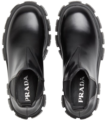 (Women) Prada Monolith Black 'Glossy Leather Chelsea Boot' 1T725L_B4L_F0002_F_B055 Shop (Women) Prada Monolith Black 'Glossy Leather Chelsea Boot' 1T725L_B4L_F0002_F_B055