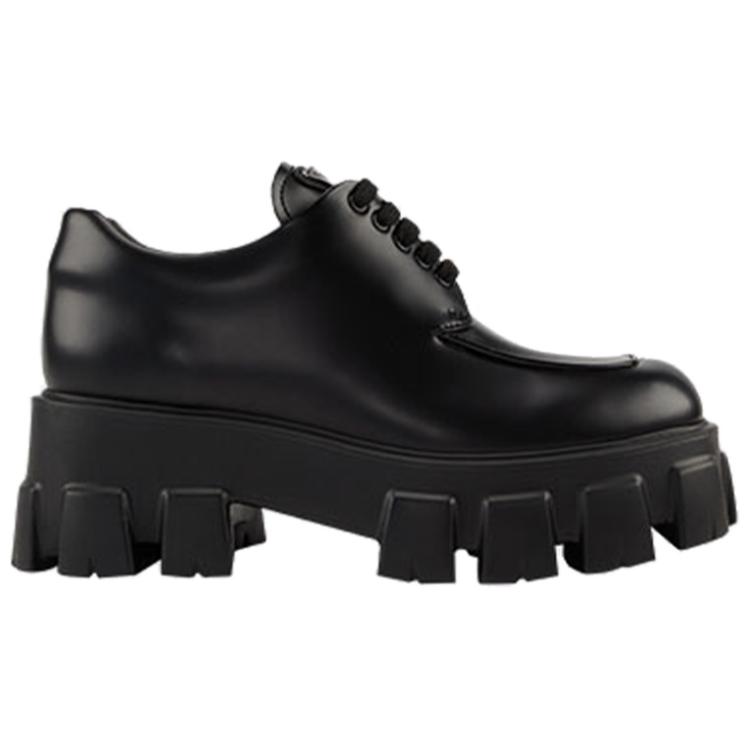 Order (W) Sepatu Prada Monolith Kulit Licin 'Hitam' 1E255N_B4L_F0002_F_B055