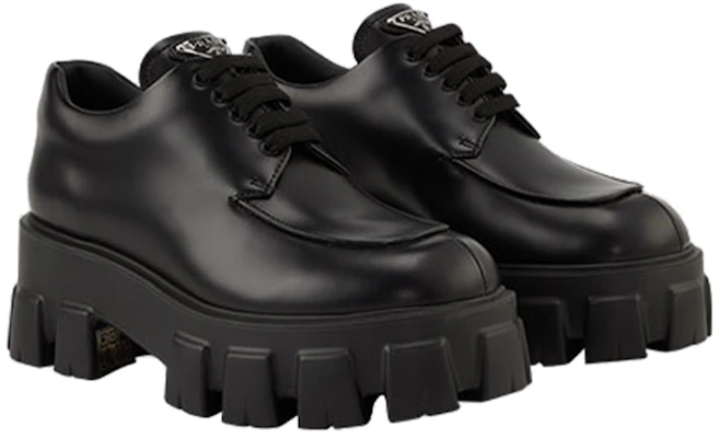(W) Sepatu Prada Monolith Kulit Licin 'Hitam' 1E255N_B4L_F0002_F_B055 Lookbook (W) Sepatu Prada Monolith Kulit Licin 'Hitam' 1E255N_B4L_F0002_F_B055