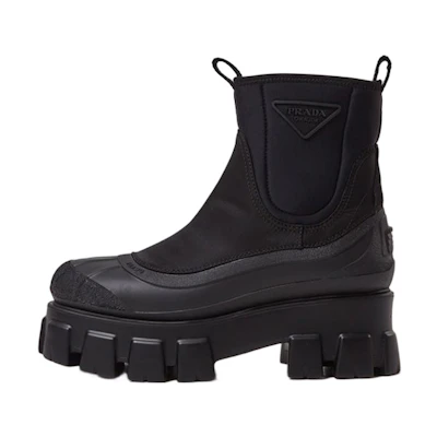 (W) Prada Monolith Duck Boot 'Black'