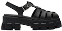 Order (W) Prada Monolith Foam Rubber 55mm Sandal Hitam 1X853M_3LKK_F0002_F_055