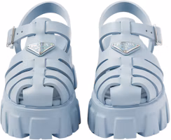Purchase (Women) Prada Monolith Foam Rubber 55mm Sandals Light Blue 1X853M_3LKK_F0012_F_055