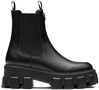 (W) Botas Chelsea de Cuero Prada Monolith 'Negro' 1T256N_B4L_F0002_F_B055 Order (W) Botas Chelsea de Cuero Prada Monolith 'Negro' 1T256N_B4L_F0002_F_B055
