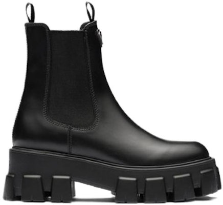 (Women) Prada Monolith Leather Chelsea Boots 'Black' 1T256N_B4L_F0002_F_B055 Order (Women) Prada Monolith Leather Chelsea Boots 'Black' 1T256N_B4L_F0002_F_B055