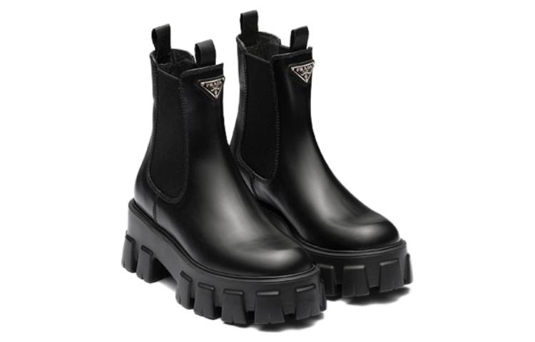 Lookbook (W) But Kasut Prada Monolith Chelsea Kulit 'Hitam' 1T256N_B4L_F0002_F_B055