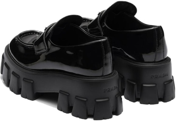PRADA普拉達 Monolith 圓頭套穿樂福鞋 5.5cm 女款 黑色 Purchase PRADA普拉達 Monolith 圓頭套穿樂福鞋 5.5cm 女款 黑色