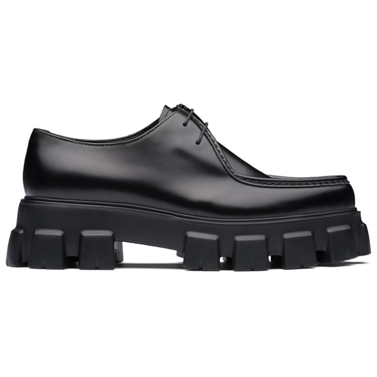 (W) Prada Monolith Loafer 'Black Velour' 圖 2