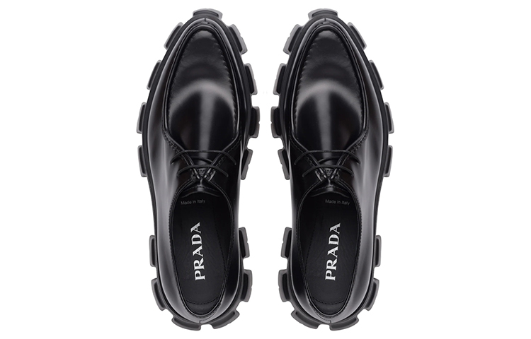 (W) Prada Monolith Loafer 'Black Velour' 圖 4