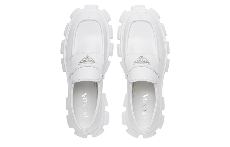 (W) Prada Monolith Loafer 'White Patent Leather' 圖 4